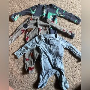 Carters Newborn Boys Footsies Pajamas bundle